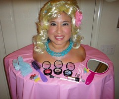 barbie head costume