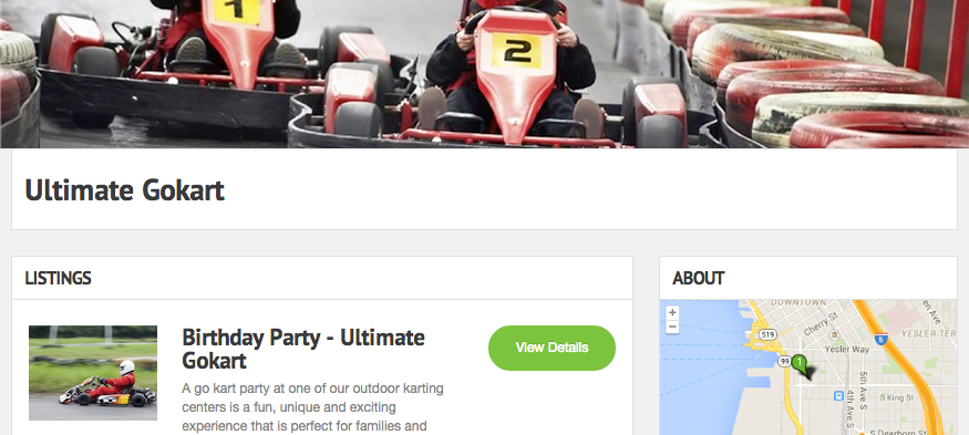 Get booked on the Go Karts directory