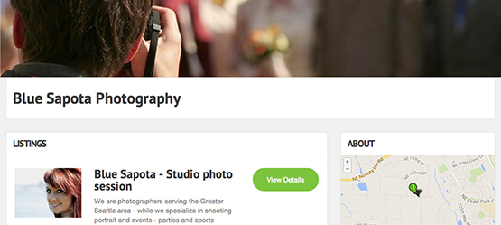 Get booked on the Photography directory